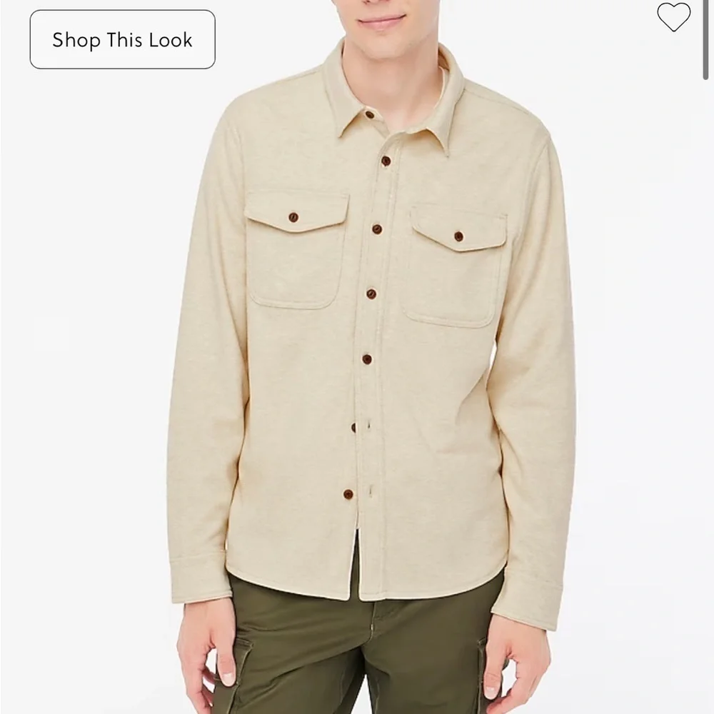 J crew Double-knit work shirt nwot